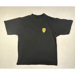 Vintage Ferrari 90s Tee Sz XXL 1999 Racing Big Back Graphic Black